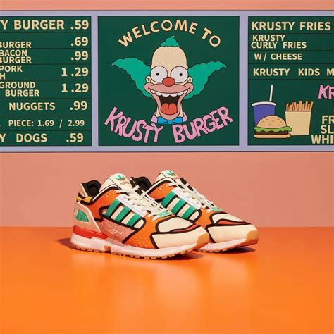 krusty burger adidas schuhe|krusty burger zx stockx.